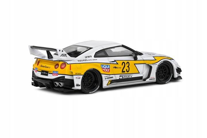 SOLIDO 1:43 NISSAN GT-R R35 LBWK 2019 WHITE/YELLOW
