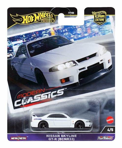 HOT WHEELS PREMIUM MODERN CLASSICS NISSAN SKYLINE GT-R (BCNR33)