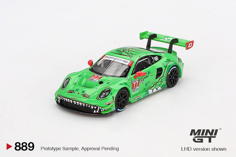 MINI GT 1:64 PORSCHE 911 (992) #77 AO RACING DAYTONA 24 HRS 2ND PLACE 2024