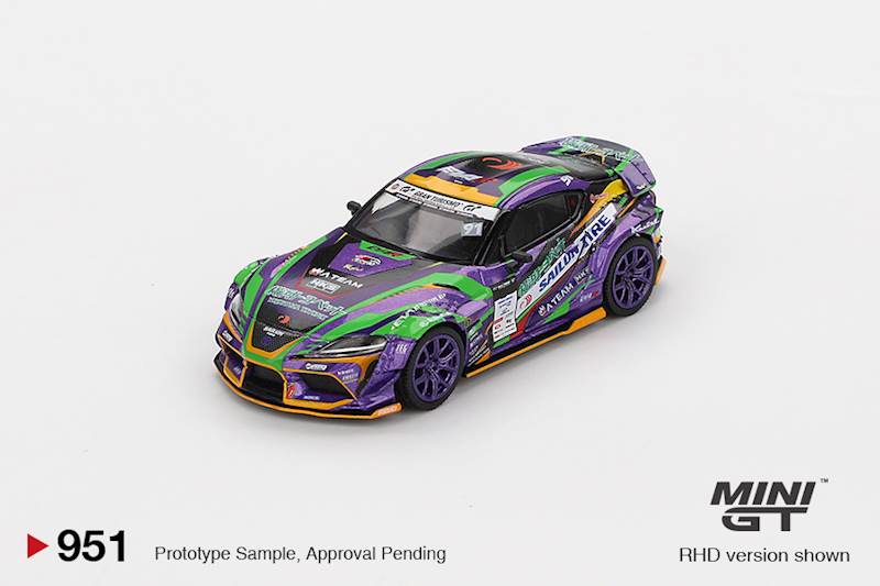 MINI GT 1:64 TOYOTA GR SUPRA KUHL D1GP EVANGELION RACING 2021 (BLISTER)