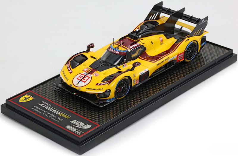 BBR 1:43 FERRARI 499P #83 ORLEN AF CORSE 24H LE MANS 2025 WINNER ROBERT KUBICA