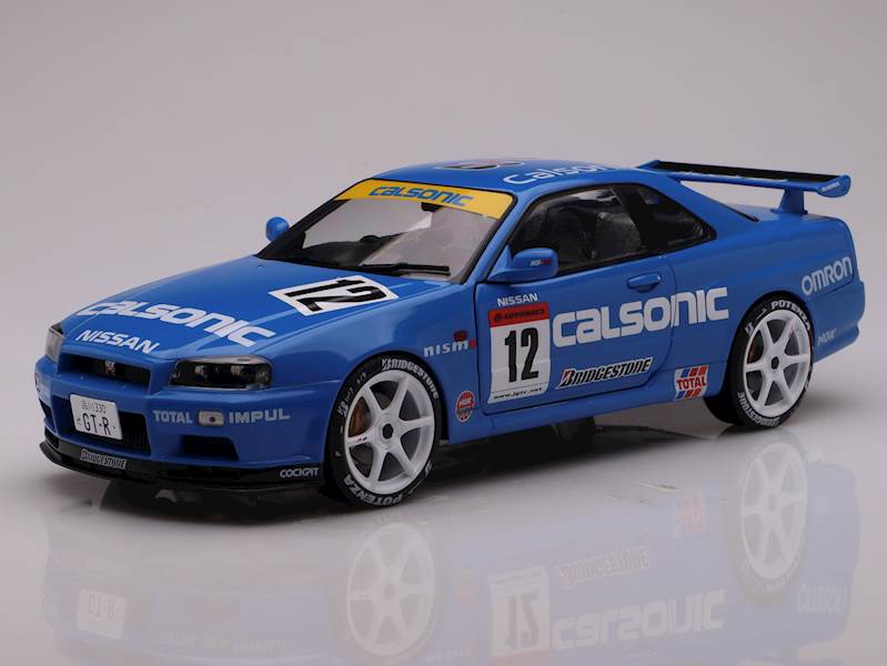 SOLIDO 1:18 NISSAN GT-R R34 STREETFIGHTER CALSONIC TRIBUTE 2000 BLUE