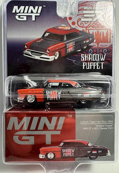 MINI GT 1:64 LINCOLN CAPRI HOT ROD SHADOW PUPPET MIZU 1954 (BLISTER)