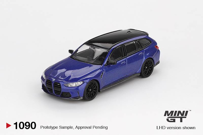 MINI GT 1:64 BMW M3 COMPETITION TOURING (G81) PORTIMAO BLUE METALLIC 2023