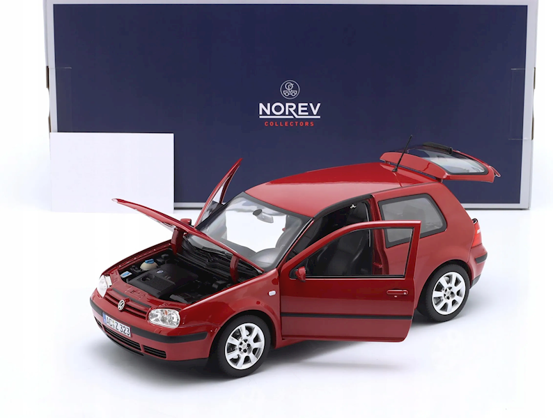 NOREV 1:18 VOLKSWAGEN GOLF IV 4 2002 RED