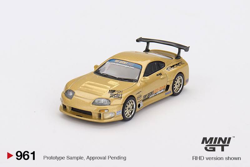 MINI GT 1:64 TOYOTA SUPRA MK4 (A80) TOP SECRET GT-300 TOP SECRET GOLD 2023 RHD