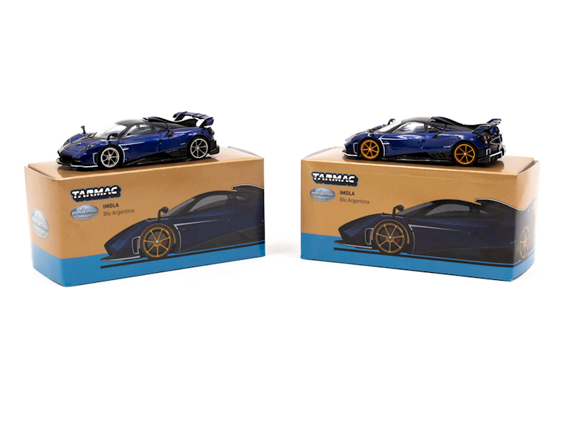 TARMAC WORKS 1:64  PAGANI IMOLA BLU ARGENTINA