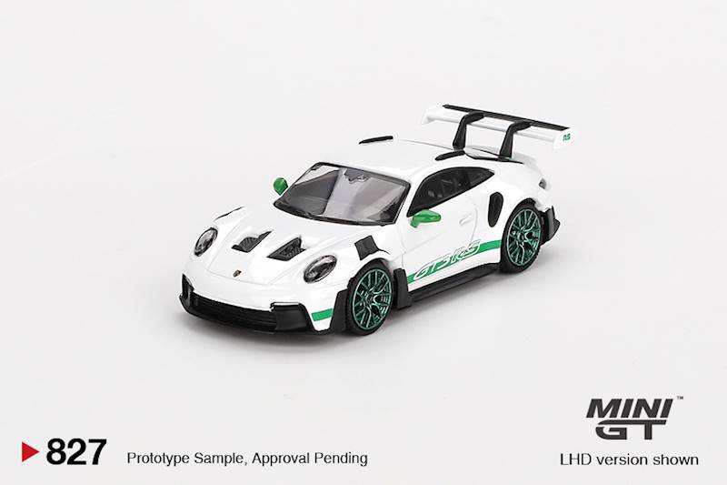 MINI GT 1:64 PORSCHE 911 (992) GT3 RS WHITE TRIBUTE TO CARRERA RS PACKAGE 2023