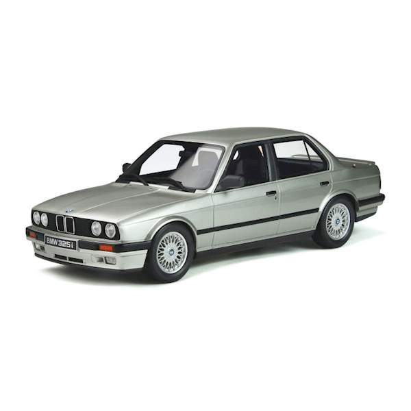 OTTO MOBILE 1:18 BMW E30 325I SEDAN STERLING SILVER METALLIC 1988