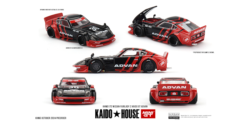 KAIDO HOUSE X MINI GT 1:64 NISSAN FAIRLADY Z KAIDO GT ADVAN 1978