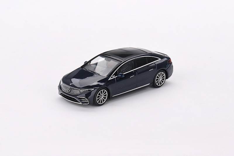 MINI GT 1:64 MERCEDES-BENZ EQS 580 4MATIC NAUTICAL BLUE METALLIC 2023 LHD