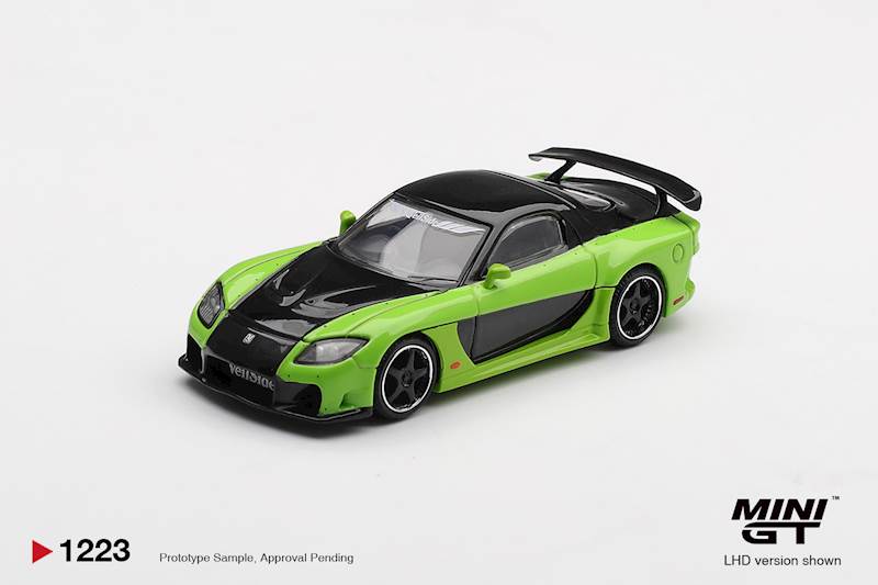 MINI GT 1:64 MAZDA RX7 (FD) VEILSIDE FORTUNE7 GREEN 2012 MGT01223-L