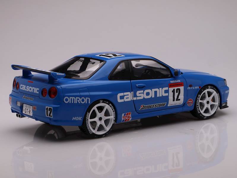 SOLIDO 1:18 NISSAN GT-R R34 STREETFIGHTER CALSONIC TRIBUTE 2000 BLUE