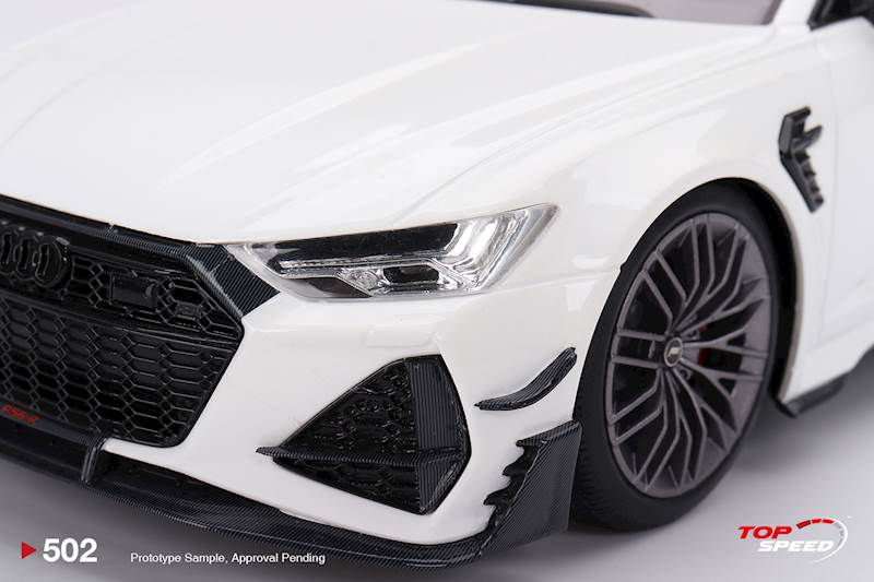 TOP SPEED 1:18 AUDI RS6-R ABT GLACIER WHITE METALLIC 2023