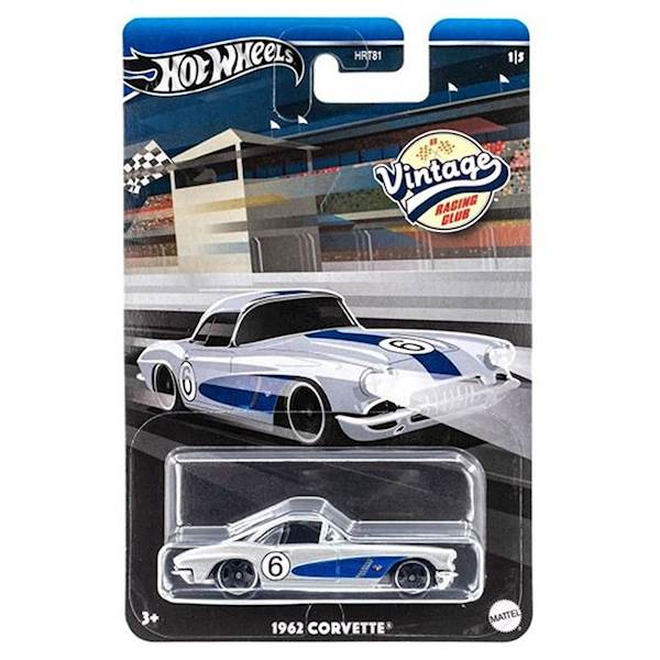 HOT WHEELS 1:64 VINTAGE RACING CLUB 1962 CORVETTE 1/5