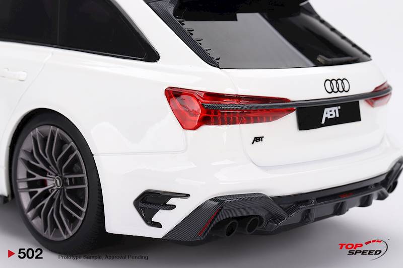 TOP SPEED 1:18 AUDI RS6-R ABT GLACIER WHITE METALLIC 2023