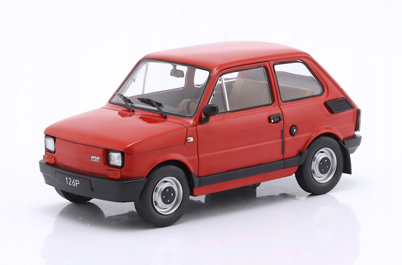 WHITEBOX 1:24 POLSKI FIAT 126P MALUCH RED CZERWONY