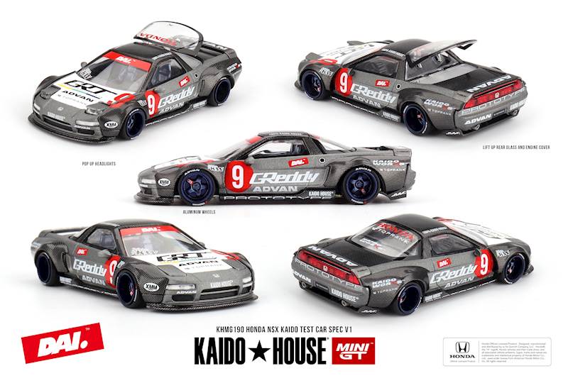 KAIDO HOUSE X MINI GT 1:64 HONDA NSX KAIDO TEST CAR SPEC V1 (DAI NSX)