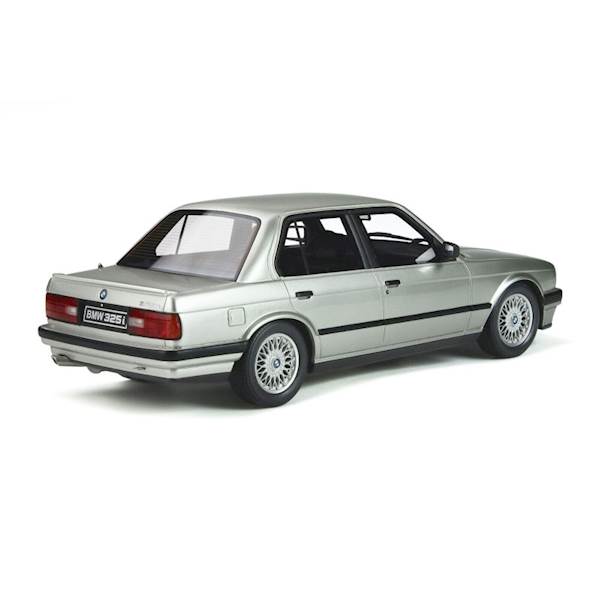 OTTO MOBILE 1:18 BMW E30 325I SEDAN STERLING SILVER METALLIC 1988