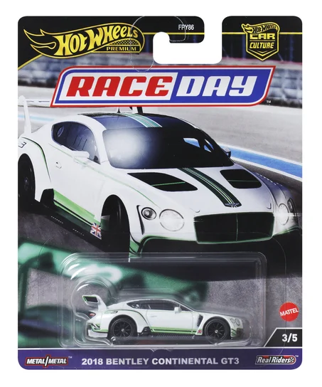 HOT WHEELS PREMIUM RACE DAY 2018 BENTLEY CONTINENTAL GT3