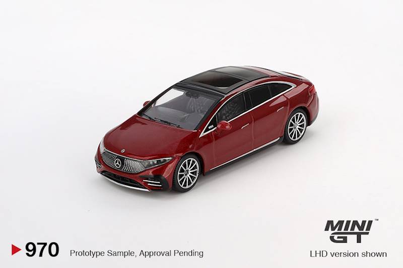 MINI GT 1:64 MERCEDES-BENZ EQS 580 4MATIC RED METALLIC 2024