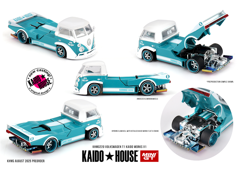 KAIDO HOUSE X MINI GT 1:64 VOLKSWAGEN T1 KAIDO WORKS V1 KHMG220