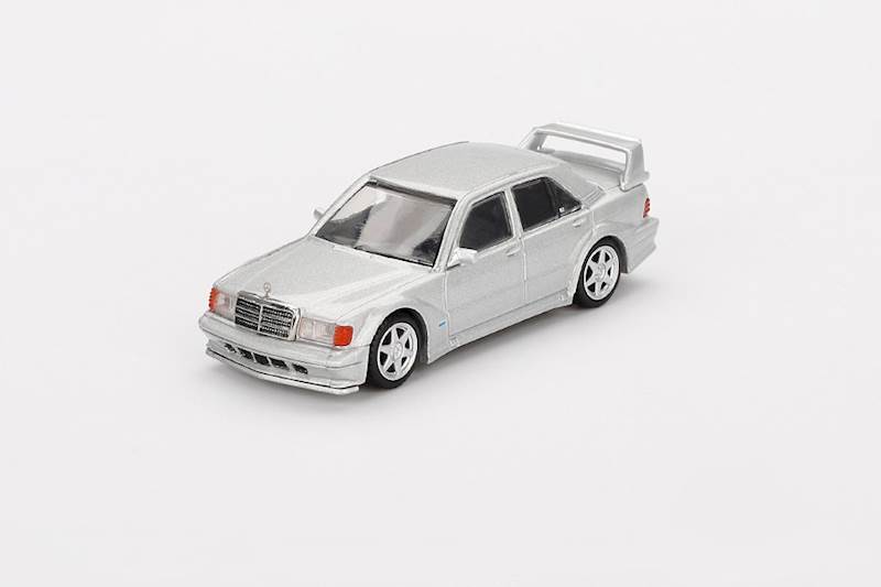 MINI GT 1:64 MERCEDES-BENZ 2.5-16 EVO 2 ASTRAL SILVER 1989