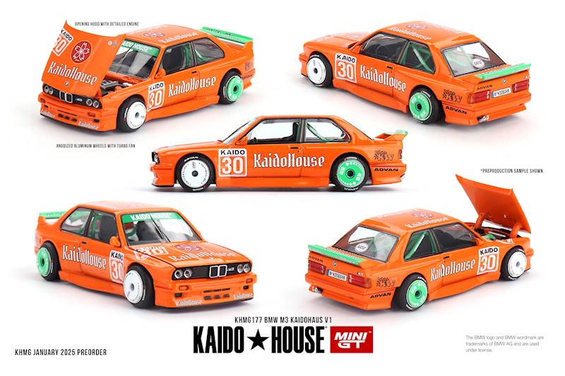 KAIDO HOUSE X MINI GT 1:64 BMW M3 (E30) KAIDOHAUS V1 1989