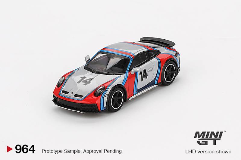 MINI GT 1:64 PORSCHE 911 (992) DAKAR ICE GREY METALLIC RALLY TRIBUTE 2024