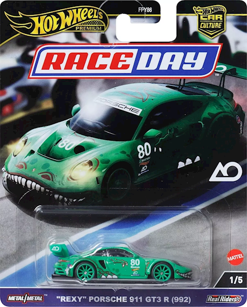 HOT WHEELS PREMIUM RACE DAY "REXY" PORSCHE 911 GT3 R (992)