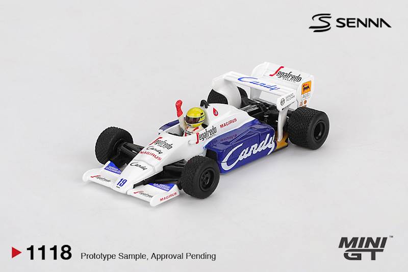 MINI GT 1:64 TOLEMAN TG184 #19 MONACO GP 2ND PLACE AYRTON SENNA