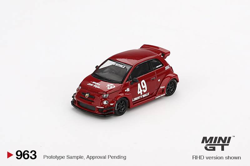 MINI GT 1:64 FIAT ABARTH 595 LB-WORKS X ABAS WORKS RED 2024