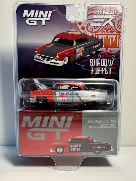 MINI GT 1:64 LINCOLN CAPRI HOT ROD SHADOW PUPPET 1954 (BLISTER) CHASE !!