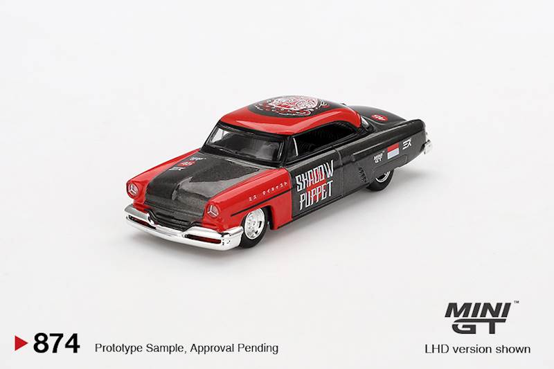 MINI GT 1:64 LINCOLN CAPRI HOT ROD SHADOW PUPPET MIZU 1954 (BLISTER)