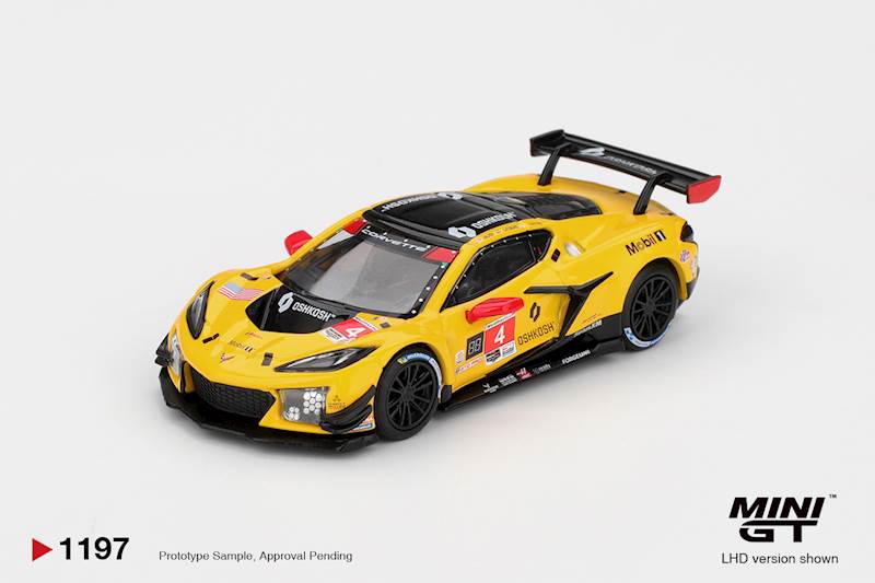 MINI GT 1:64 CHEVROLET CORVETTE Z06 GT3.R #4  2025 IMSA DAYTONA 24 HRS CORVETTE RACING BY PRATT MILLER MOTORSPORTS MGT01197-L