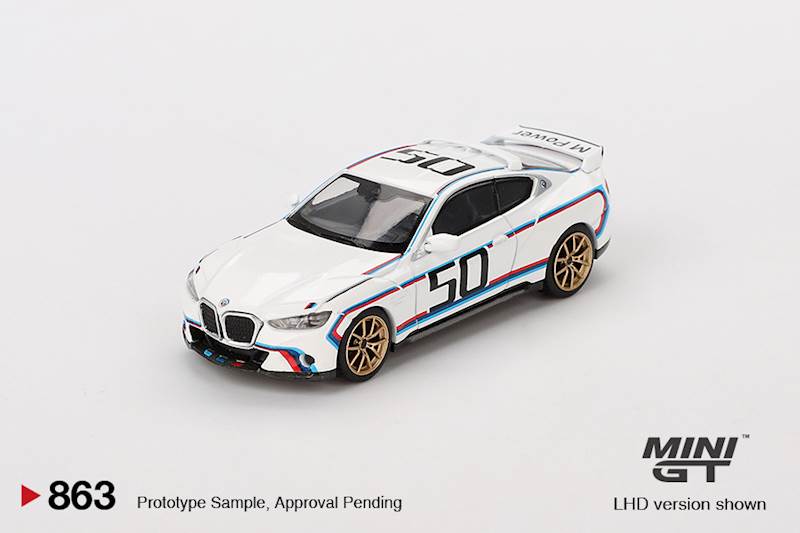 MINI GT 1:64 BMW M4 (G82) 3.0 CSL WHITE 2023