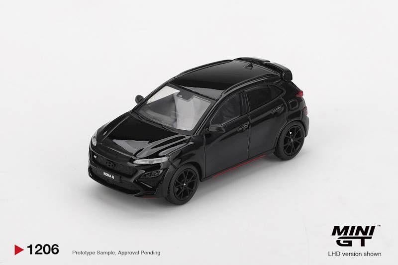 MINI GT 1:64 HYUNDAI KONA N PHANTOM BLACK 2022 MGT01206-L