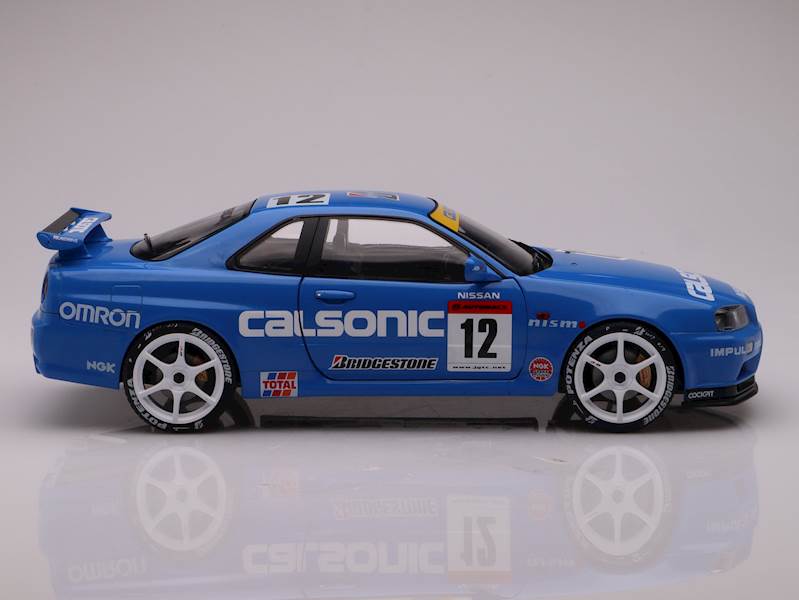 SOLIDO 1:18 NISSAN GT-R R34 STREETFIGHTER CALSONIC TRIBUTE 2000 BLUE