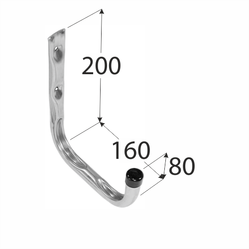 Hak do garażu DMX pojedynczy U160x200mm