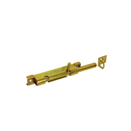 Zasuwka okrągła 100mm  wąska ocynk żółty WOS100