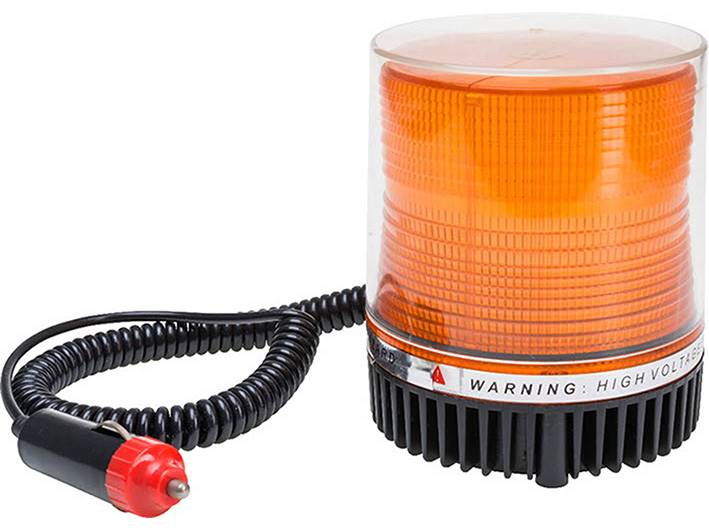 Lampa ostrzegawcza LED z magnesem. KOGUT POMAR. 12-24V Drel