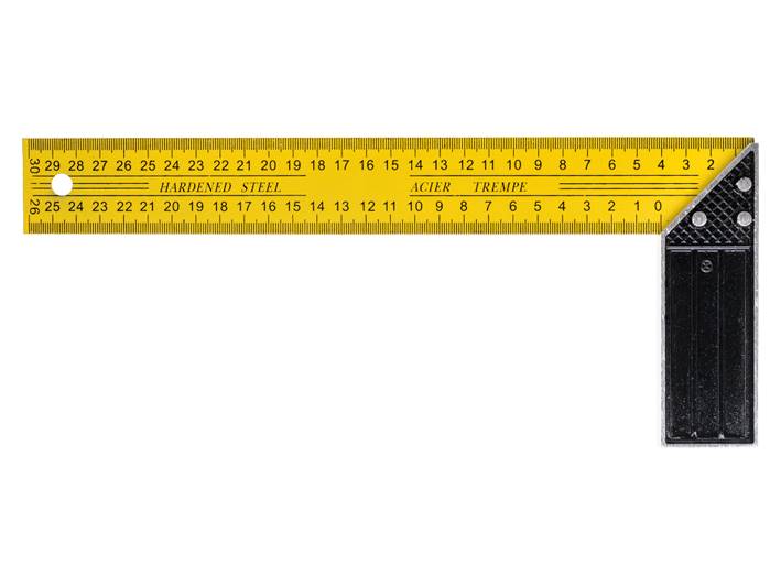 Kątownik stolarski ŻÓŁTY 300mm KT30