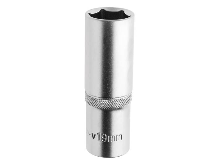 Nasadka 19mm 1/2' 78mm długa 6kt Cr.V /zawieszka/ 