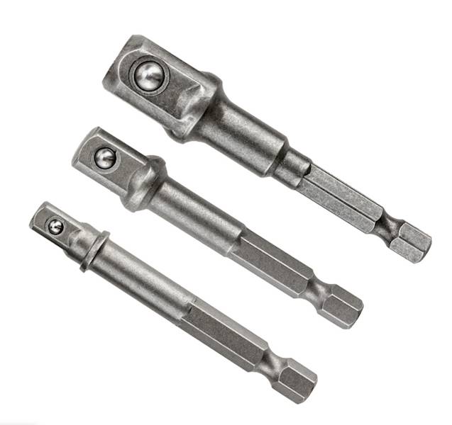 Redukcja nasadek 3szt ADAPTER 1/2 3/8 1/4' x BIT  BITU7