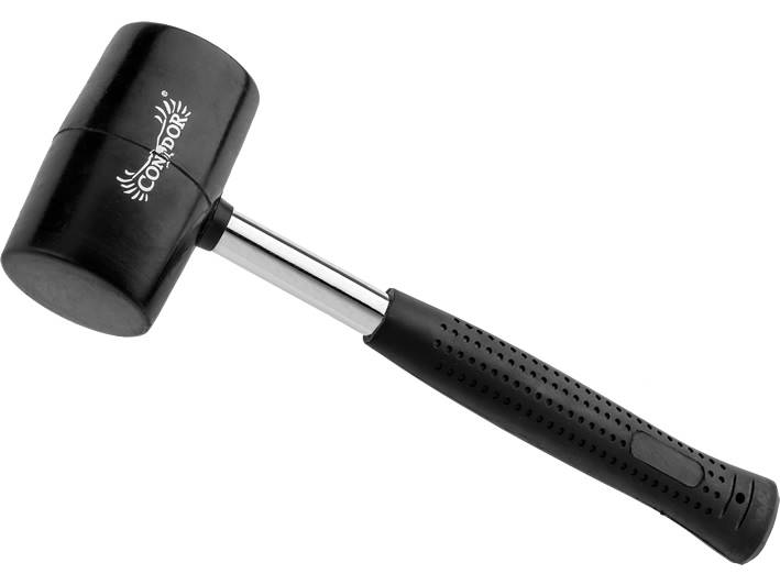 Młotek gumowy 65mm 450gr metalowa rączka MŁG6M