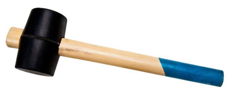 Młotek gumowy 90mm 910gr drewniana rączka MŁG9