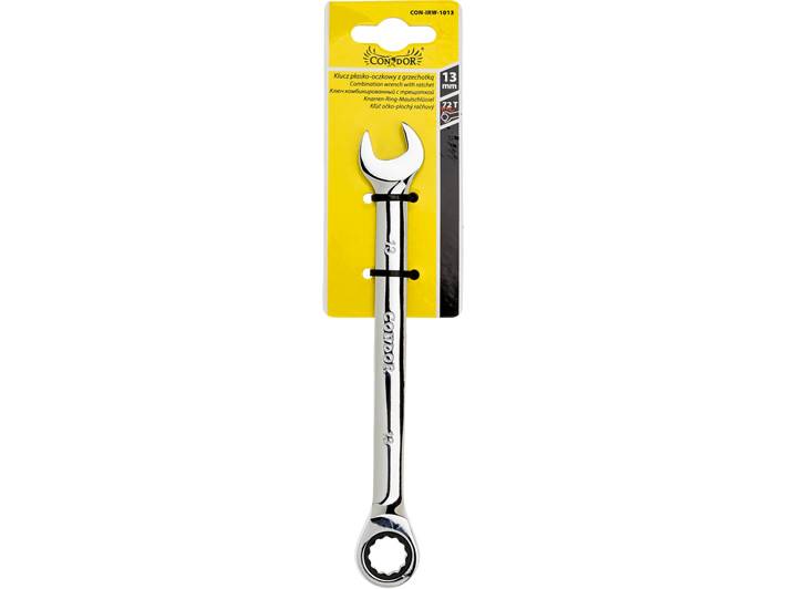Klucz oczkowo-płaski z grzechotką 13mm ŁAMANY