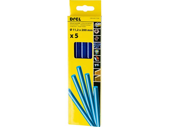 Klej do pistoletu 11 5szt 200 mm, kolor niebieski