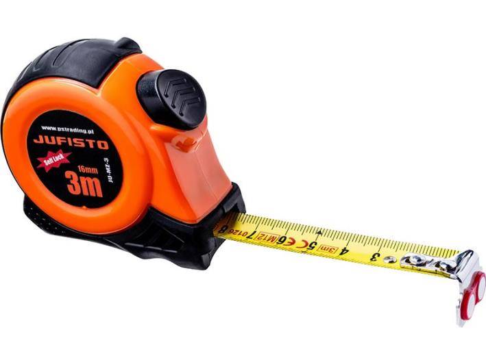 Miara zwijana JUFISTO orange NYLON magnetic 3m 16mm