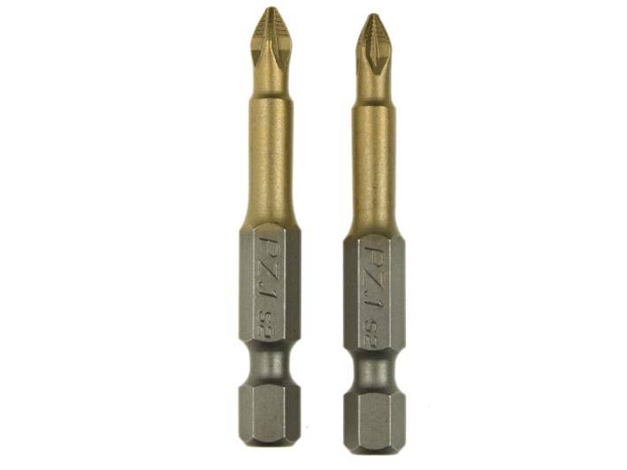 BIT Końcówka tytanowana Pz1 x 50mm 2szt